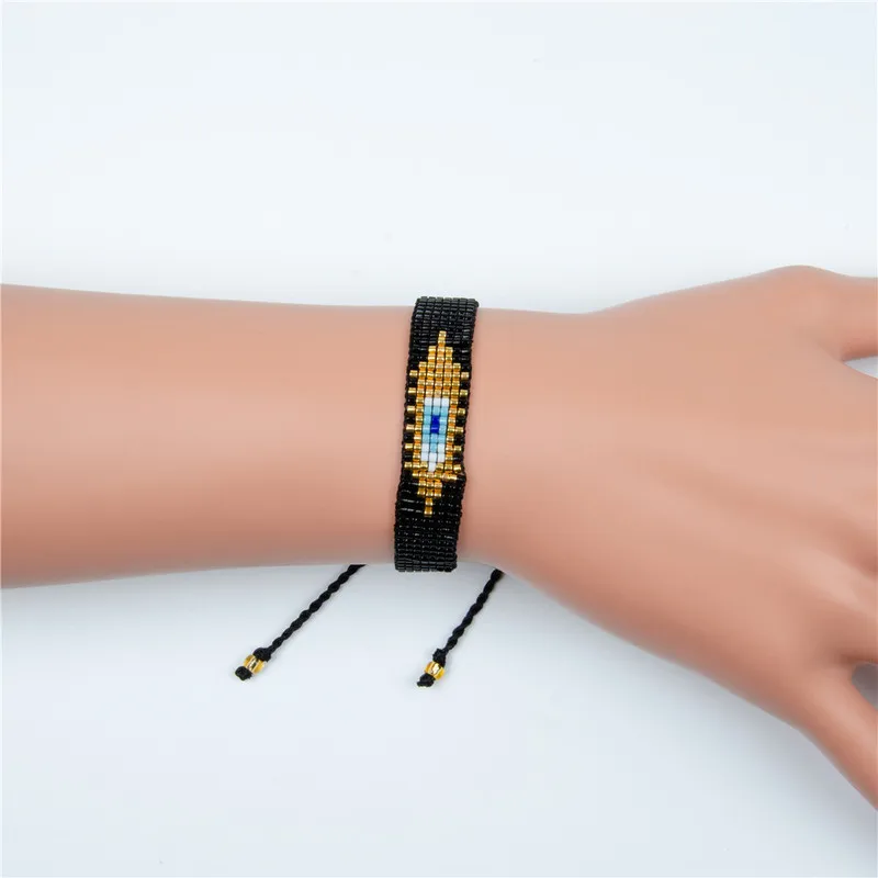 Женский плетеный браслет SHINUSBOHO pulseras Miyuki регулируемое ювелирное украшение в виде