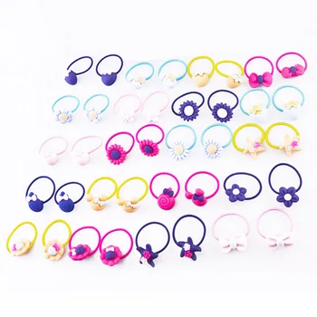 

Hot 40 Pcs/Set Elastics Hair Ties Head Rope Colorful Hairs Band for Toddler Baby Girl MSK66