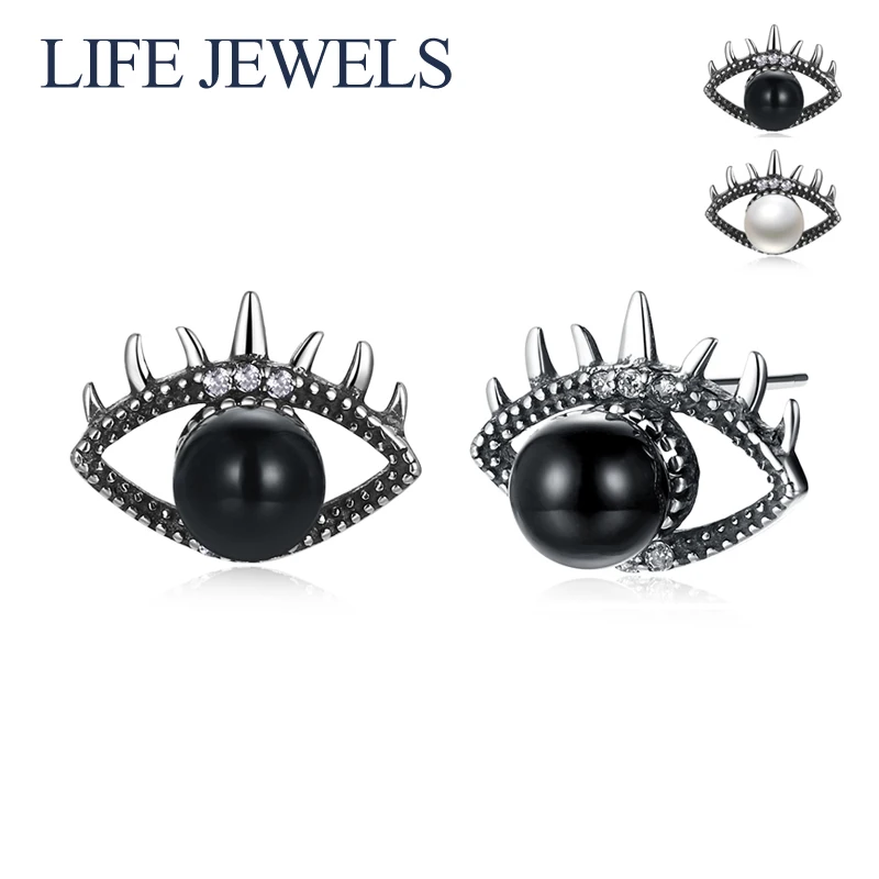 

Authentic 100% 925 Sterling Silver Zircon Pearl Earrings l Women Luxury Sterling Silver Valentine's Day Jewelry Gift 18109
