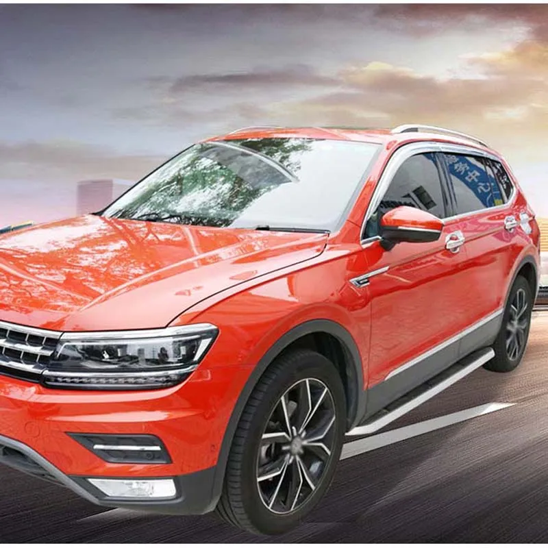 Brand New 1 Set Chrome Side Rain Guard Deflectors Vent Sun Shade Window Visors For VolksWagen Tiguan L 2017-2018 Brand New 1 Set Chrome Side Rain Guard Deflectors Vent Sun Shade Window Visors For VolksWagen Tiguan L 2017-2018