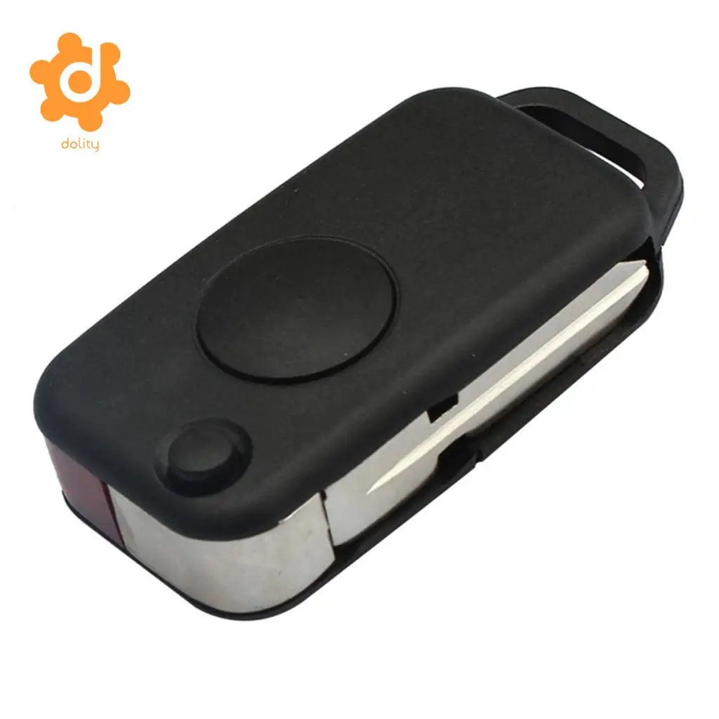 1 Button Uncut Smart Flip Folding Remote Key Case Shell for Mercedes Benz
