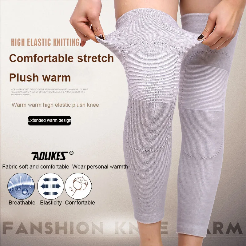 1Pair Knee Support Brace Leg Arthritis Injury Gym Sleeve Elasticated Bandage Pad Warm Knee Pads for Winter knee pad knee support knee support sleeve knee brace