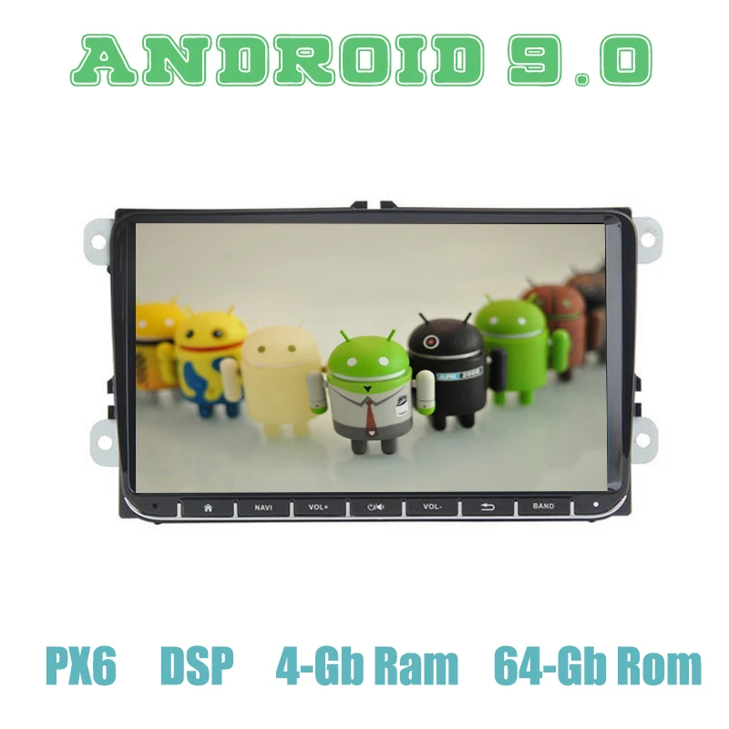 PX6 Android 9 0 Автомобильный GPS радио для VW Golf 5 6 Polo Passat b5 mk5 mk6 Tiguan Jetta EOS Sharan Seat Leon с 4 + 64 Гб