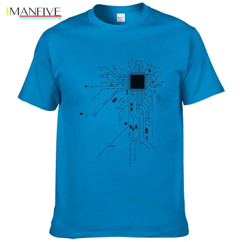 

CPU Core Heart T shirt Men Casual GEEK Gamer PC Nerd Hacker Shirt Summer Short Sleeve T-shirt 100% Cotton Tshirts European Size