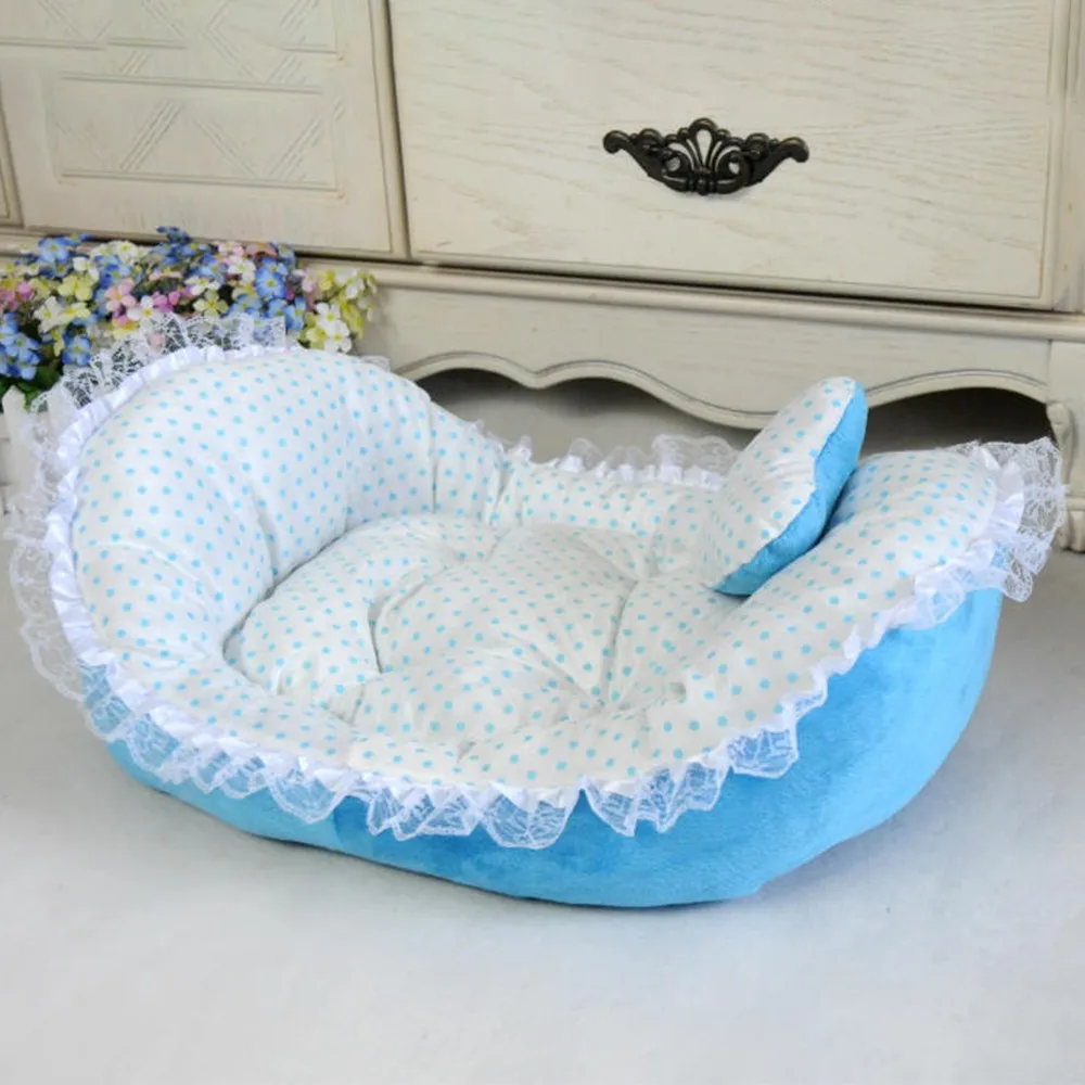 Pet House Cat Bed Mat Nest Lace Ingot Dog Kennel Warm Cat Kennel Pet Kennel Dog Mattress Pet Supplies Cat Litter Mat Cama Gato