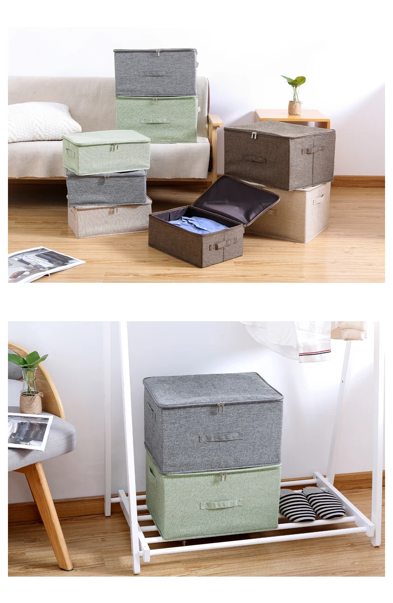 Полиэфирная ткань коробка для хранения в шкафу сумки для хранения одежды под кровать органайзер для одежды