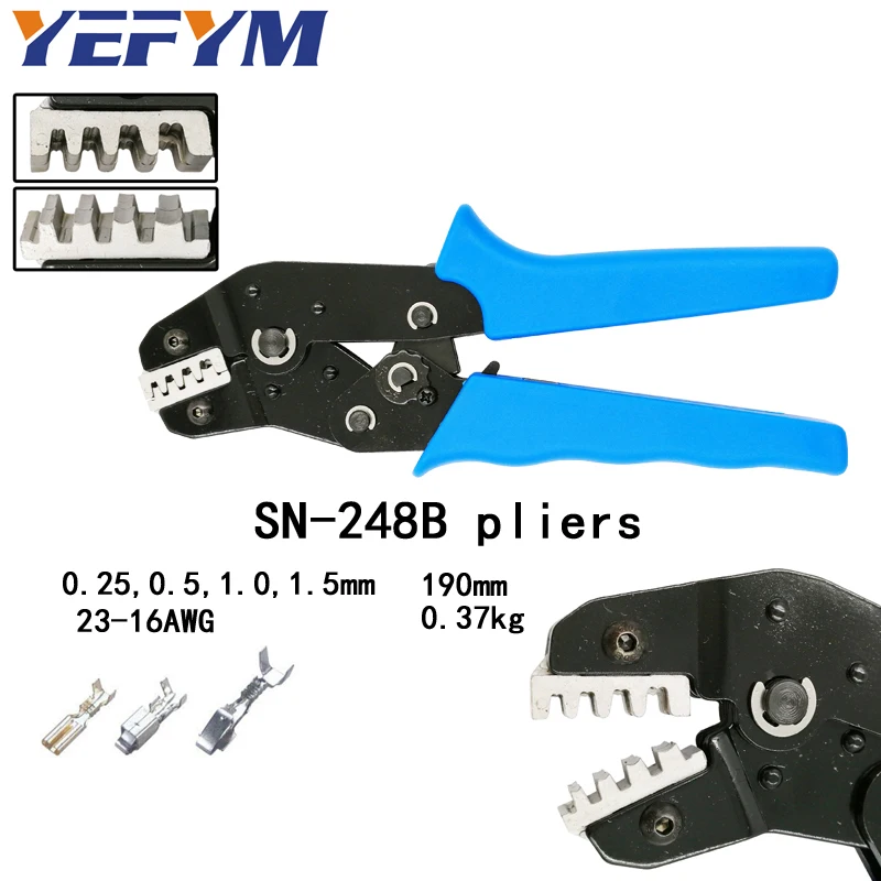 SN 248B обжимные плоскогубцы 0 25 2510 мм2 23 18AWG для XH2.54 3 96 2 8 tab 4 8/Пружинные клеммы = 28B + 48B