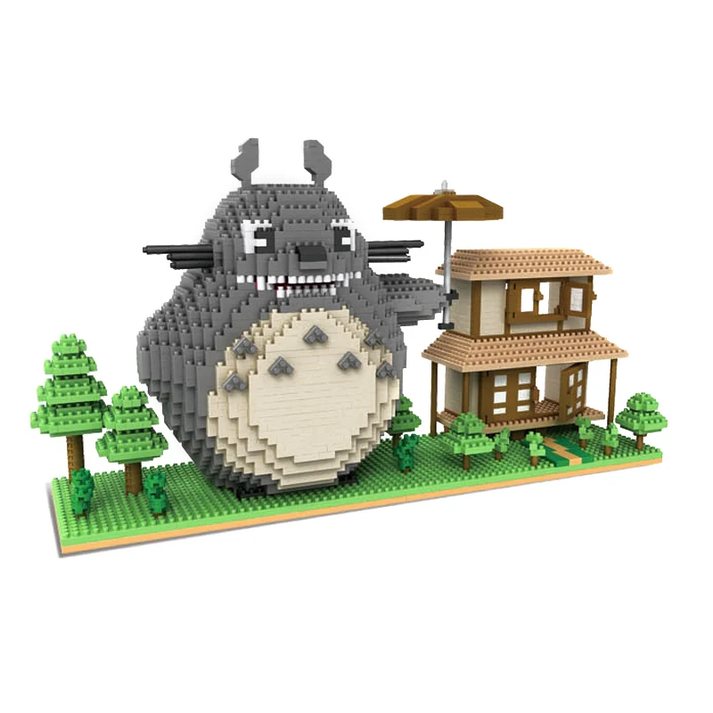 

Totoro Kumamoto Bear Building Blocks Particles Blocks Particle Stitching Blocks Toys for Children the Best Toy for kids