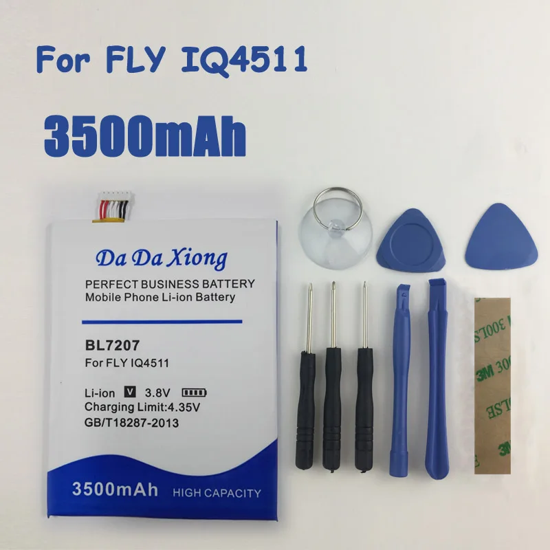 Литий-ионный аккумулятор BL7207 Bl 3500 для Телефона FLY IQ4511 7207 мАч | Мобильные телефоны и