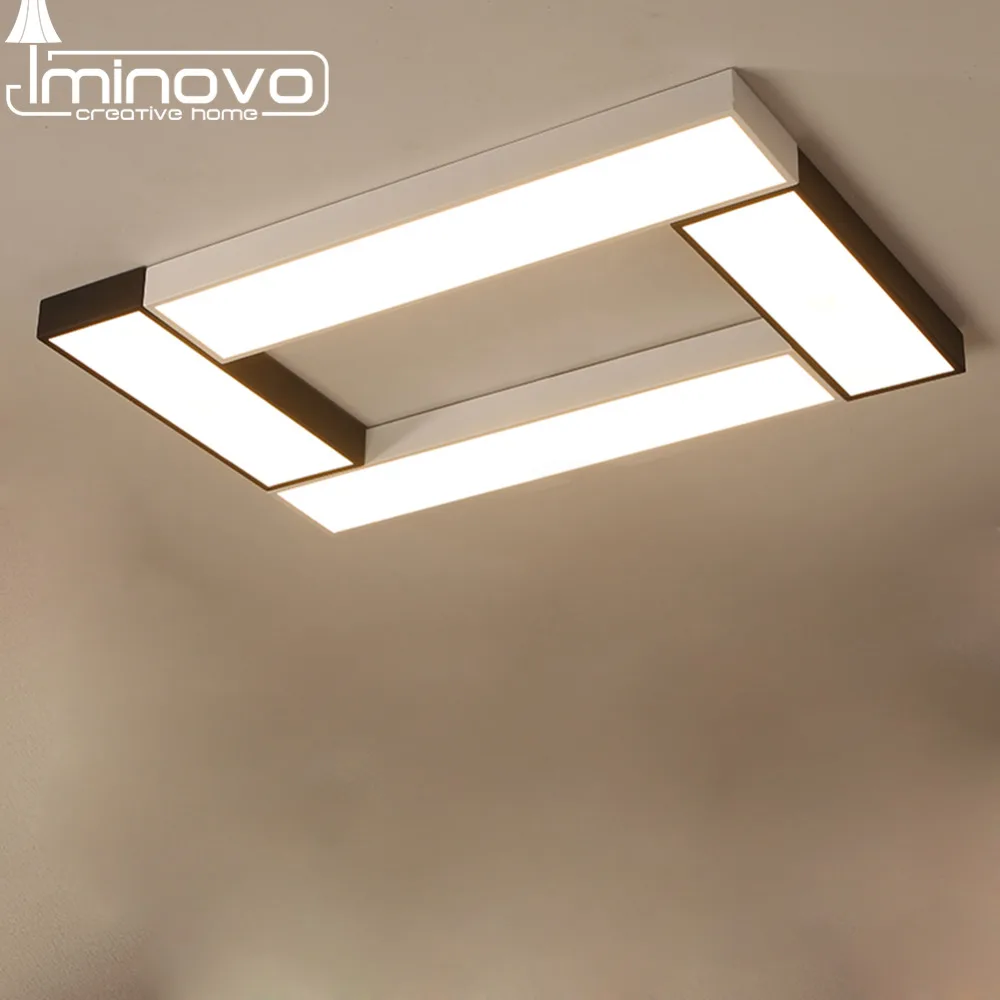 Modern led ceiling light panel lamp square lighting fixture hall surface mount flush remote control living room bedroom in ceiling lights from lights