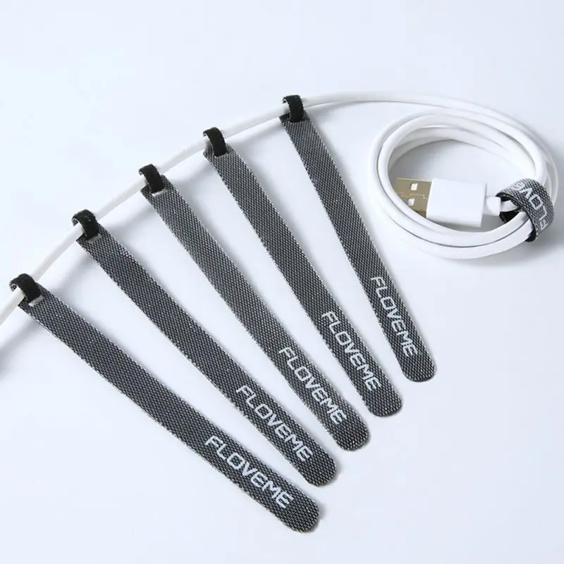 

14cm Cable Management Belt With Adhesive Velcro Cable With Car Wire Storage Strap Reusable Fastening Hook
