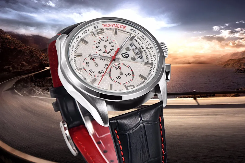 PAGANI Дизайн мужские часы с хронографом лучший бренд класса люкс водонепроницаемые спортивные часы кожа кварцевые наручные часы мужские часы relojes