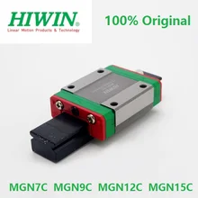 2 шт. HIWIN линейный блок MGN7C MGN9C MGN12C MGN15C для мини линейной направляющей 3D принтера MGN7 MGN9 MGN12 MGN15(только блоки