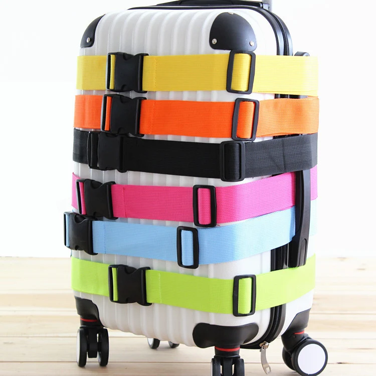 Регулируемый багажный ремень для женщин и мужчин, дорожная сумка, аксессуары для чемодана на колесиках, багажный ремень, поперечный ремень для упаковки, ремень с пряжкой