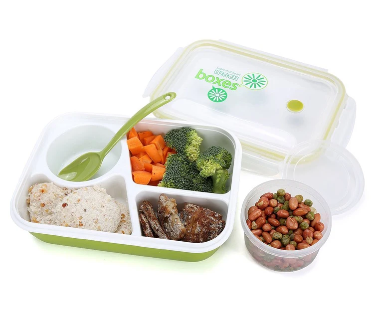 Portable Microwave Bento Lunch Box 950ml Food Container Dinnerware Set Japanese Style Lunch Box For Kids (3)