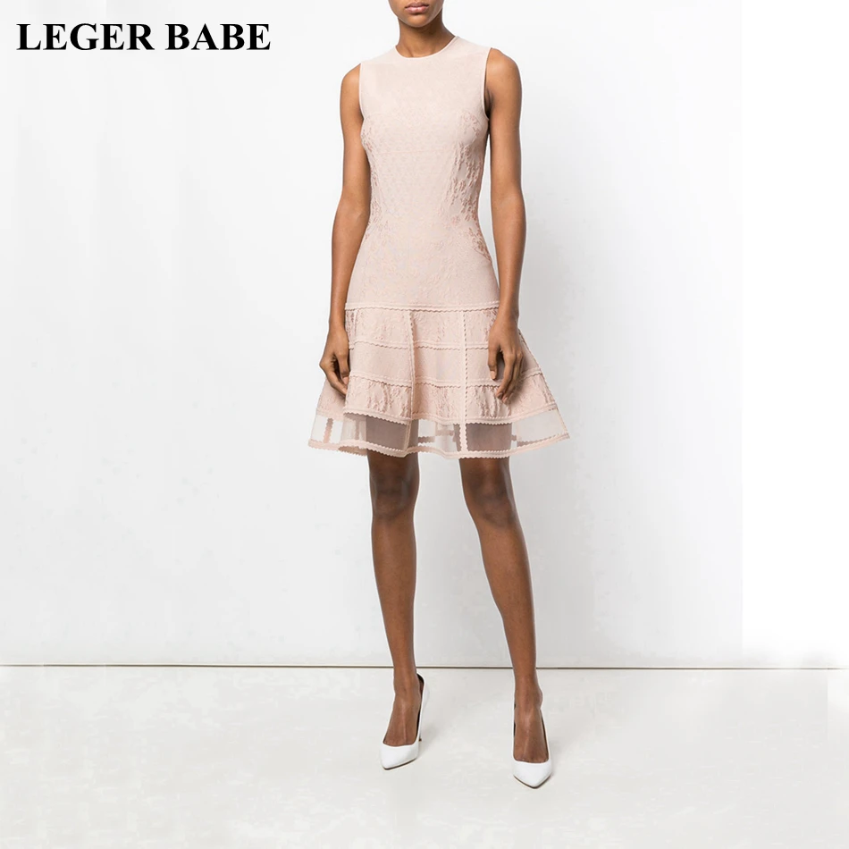 a line bandage dress