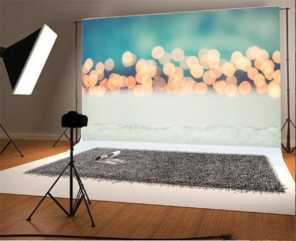 Laeacco Dreamy Light Bokeh Baby Portrait Photographic Backgrounds Customized Photography Backdrops For Photo Studio Laeacco Dreamy Light Bokeh Baby Portrait Photographic Backgrounds Customized Photography Backdrops For Photo Studio