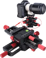 150mm 4 way Macro Focusing Rail Slider Head With Arca Swiss Fit Clamp Quick Release Plate