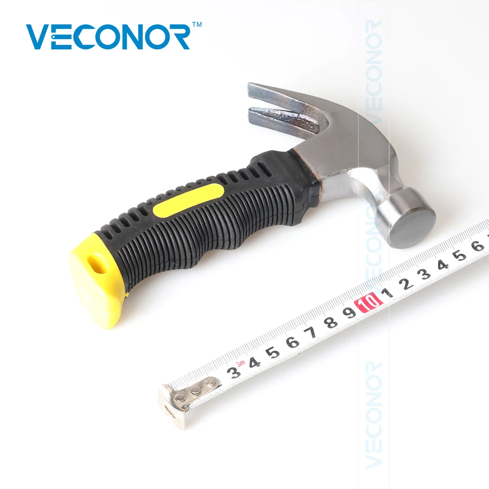 0.25kg Stubby Mini Claw Hammer DIY Tool Mallet Head Rubber Grip Nail Remover mini hammer claw hammer mini claw hammer