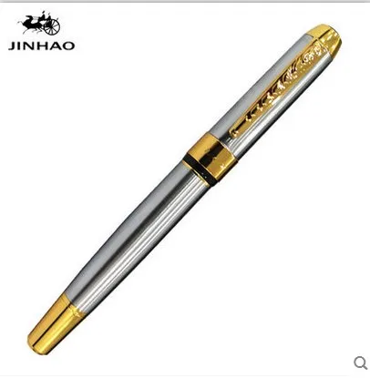 Jinhao 250, Высококачественная цветная Роскошная металлическая авторучка, школьные офисные канцелярские принадлежности, каллиграфия, 0,5 мм, перьевые чернильные ручки, подарок - Цвет: Y