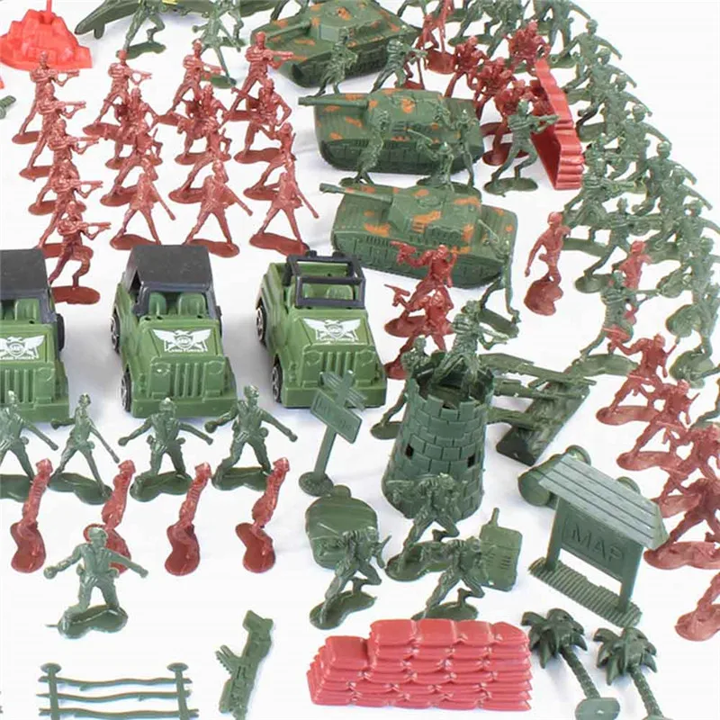 307 Pcs Children's Military Model Toy Army Men Combat Special Forces Action Figures Sand Table Toy Set