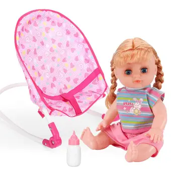 

Doll Baby Rocking Chair Simulation Doll Can Drink Water Peeing Talking Puzzle Early Education Toy For Baby Kids Children