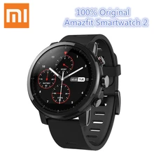 Продажа Huami Amazfit Smartwatch 2 кроссовки xiaomi часы gps xiaomi чип Alipay оплаты Bluetooth 4,2 двунаправленный для iOS/Android телефон