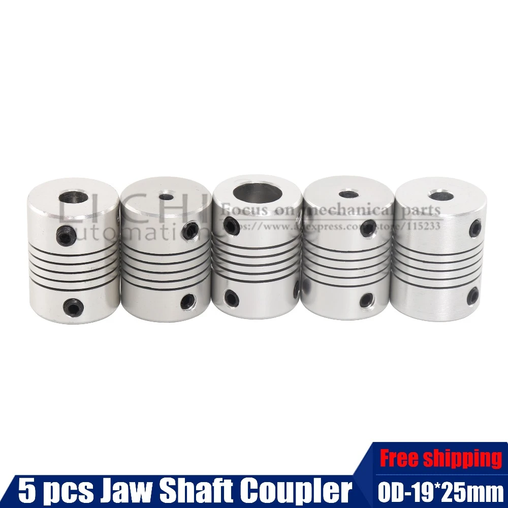 Cable Length: Other Cables 5x8 mm Motor Jaw Shaft Coupler 5mm to 8mm Flexible Coupling OD 19x25mm Cable Length: Other Cables 5x8 mm Motor Jaw Shaft Coupler 5mm to 8mm Flexible Coupling OD 19x25mm