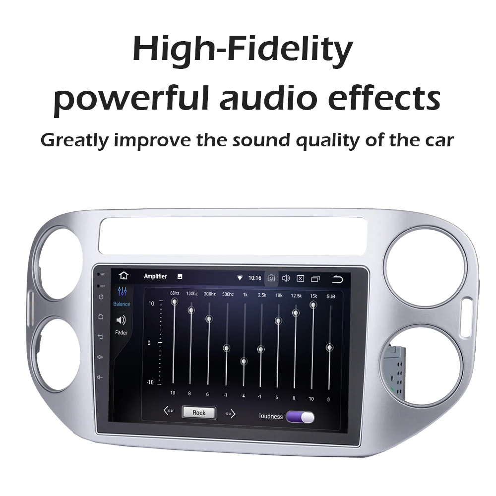 Best 9" HD Digital Touch Screen Octa-Core 64bit Android 9.0 radio car for Volkswagen VW Tiguan 2010-2015 with 4GB RAM + 32GB ROM 2