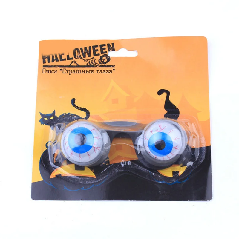 Funny Party Tidy Glasses Party Funny Laughing Horror Spring Glasses Spring Eyeball Halloween Costume Party Accessories