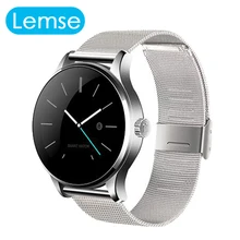 Lemse K88H Smart Watch Pulse Monitor Fitness Tracker Wristwatch for Android and iOS Pedometer Watches OLED Fashion Wristwatch