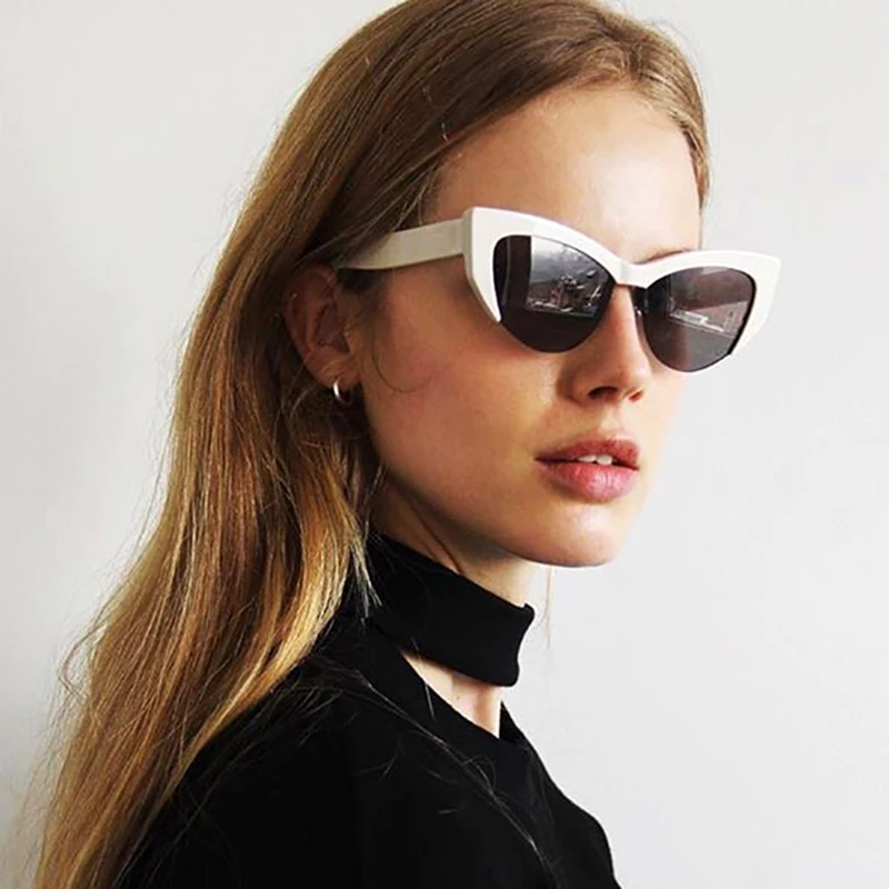 

JackJad 2019 New Fashion Women Half Frame Cat Eye Style Sunglasses Vintage Gradient Brand Design Sun Glasses Oculos De Sol 97670