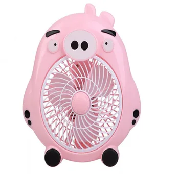 

Mini cartoon electric fan wholesale household desktop rotary page students 2 stall 3 fan blades Line length is 1.35m mini fan