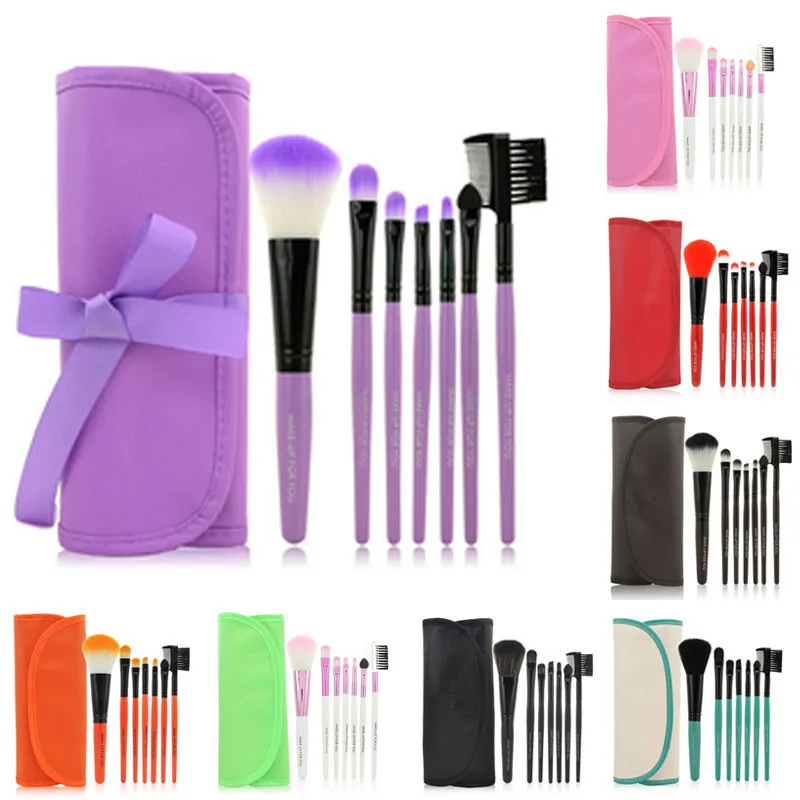 

1 Set/7 PCS Wood Makeup Brush Set Makeup Cosmetic Tools Beauty Brushes Multifunctional makeup brush
