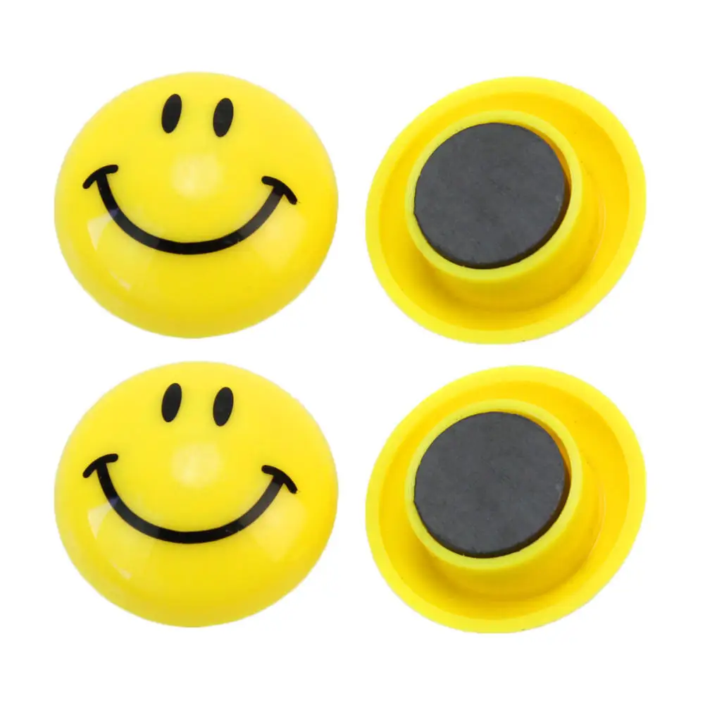 Buy 6pcs Round Shape Yellow Cartoon Emoji Smile Face