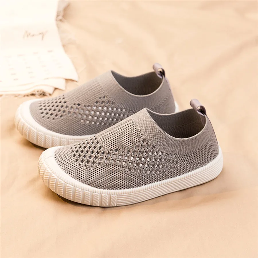 2019 breathable kids sneakers flying woven kids sneakers boys explosion models hollow mesh soft bottom kids sneakers girls 40J24 (11)