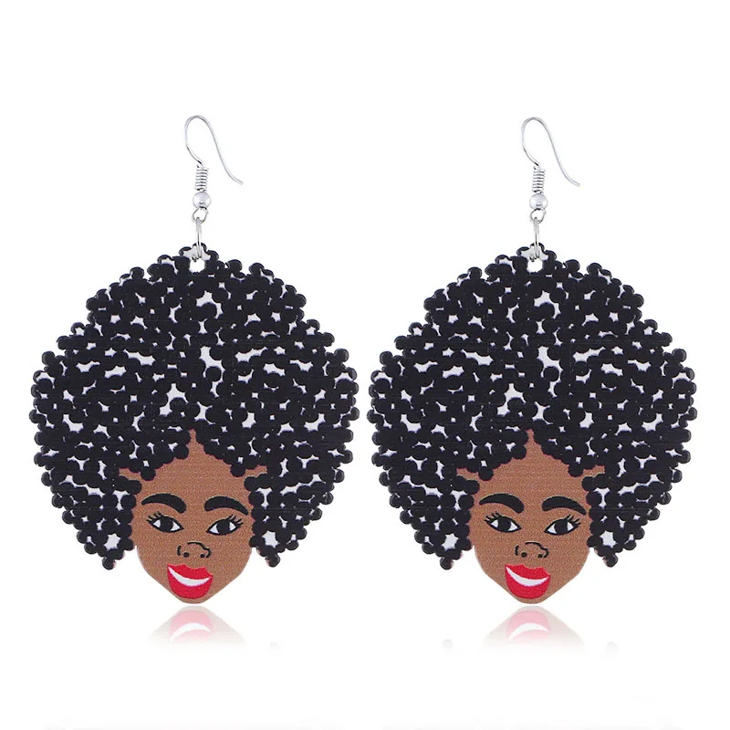 

LZHLQ Women Wooden Drop Earrings Female Accessories