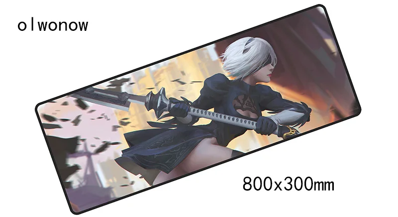 NieR Automata коврик для мыши 800x300x3 мм коврик для мыши большой коврик для ноутбука notbook компьютерный игровой коврик для мыши популярные игровые коврики для геймеров