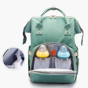 

New Diaper Bag With USB Interface Large Capacity Waterproof Bag Kits Mummy Maternity Travel Backpack Nursing Handbag