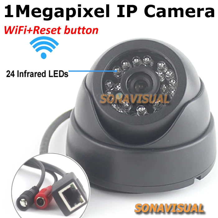 1.0 Мегапиксельная 720 P HD Беспроводная Ip-камера Wi-Fi 1MP Поддержка P2P Onvif Обнаружения