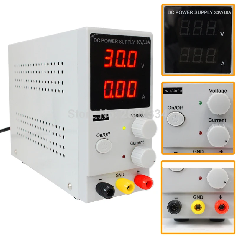 Koop LED Digitale Switching DC Voeding Spanningsregelaars Lab Reparatie Tool Verstelbare LW K3010D 110 220V Voeding