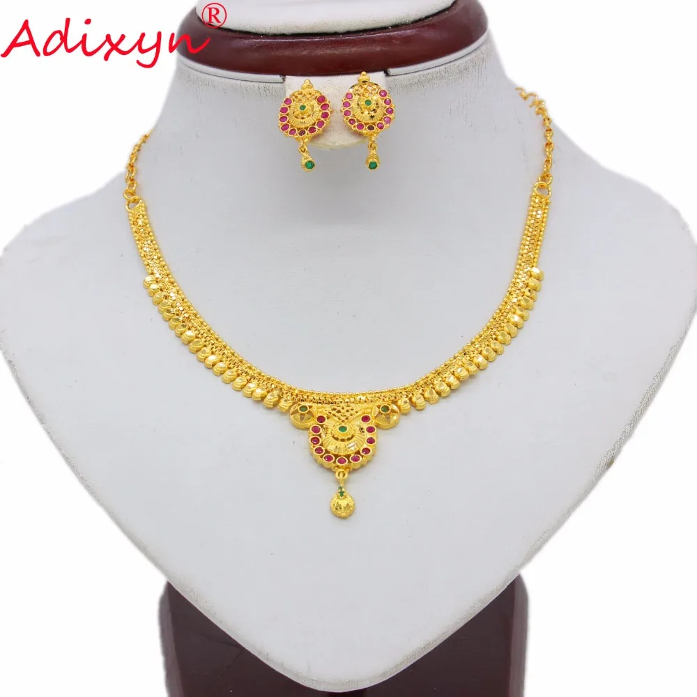 Adixyn Light Weight Gold Color Jewelry 