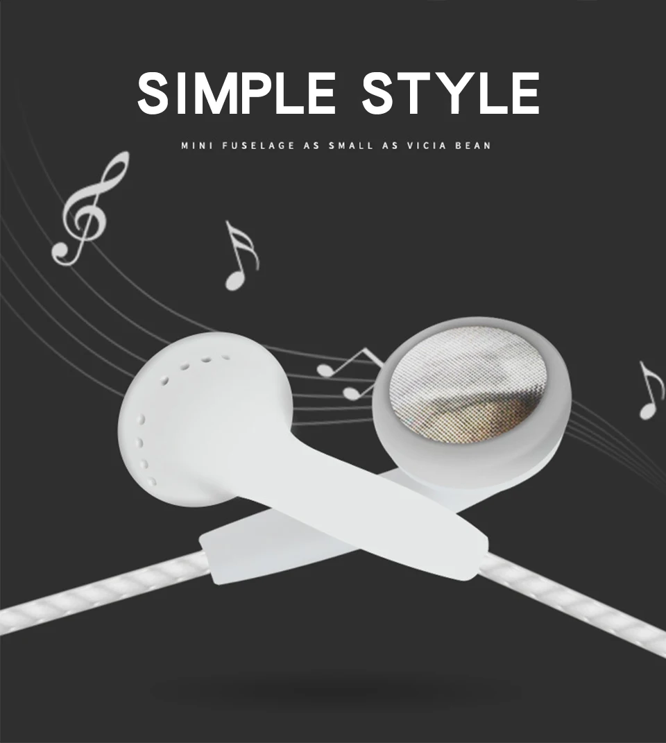 3.5mm In-Ear Stereo Earbuds Earphone For Cell Phone 1.2m Wired With Microphone Line Type For Universal Smart Mobile Phone (2)