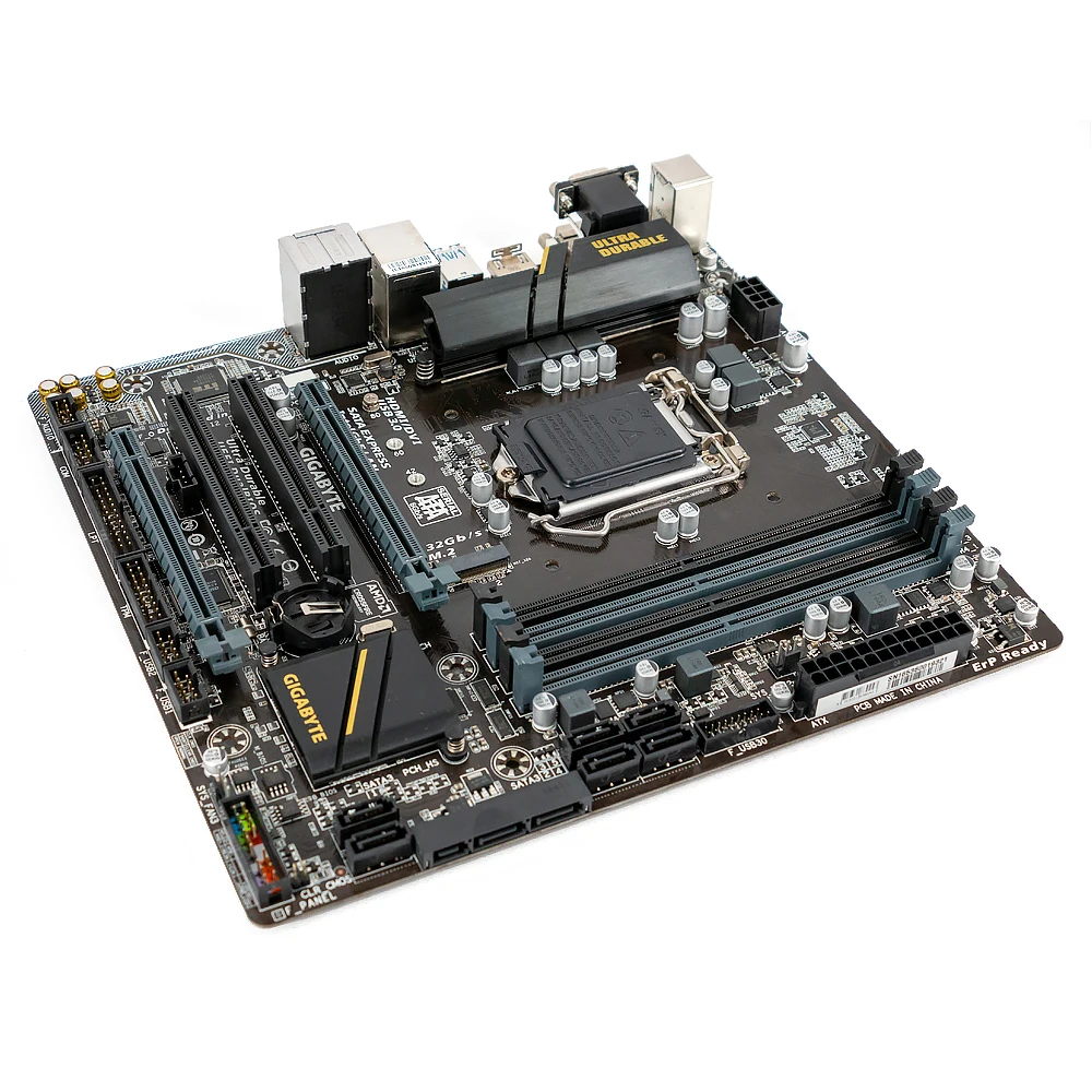 Gigabyte GA-B150M-D3H рабочего Материнская плата B150M-D3H B150 LGA 1151 Core i7 i5 i3 DDR4 64G SATA3 USB3.0 VGA, HDMI, DVI HDMI M.2 микро-atx корпус