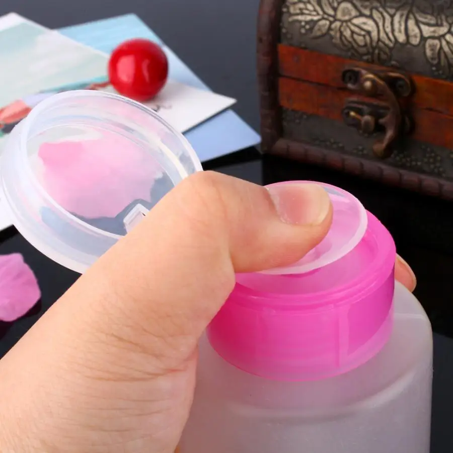 Makeup Jars 60/150ml Empty Pump Dispenser Container Clean Nail Polish Remover Liquid Bottle Refillable Perfume Bottle|Многоразовые