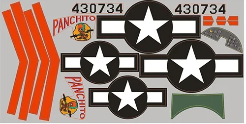 Наклейка для модели FMS 1470 мм B25 RC Warbird FMSB25 11|decal paper for glass|decal plotterdecal sticker |