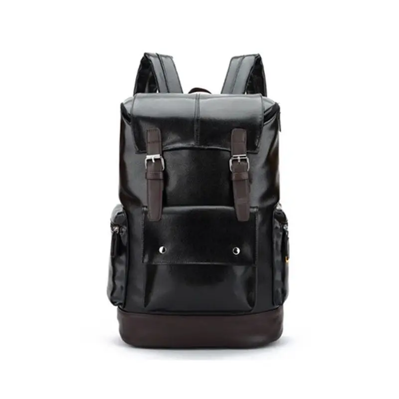 

Leather Casual Backpack College Backpack Men's Vintage Leather Sports Backpack Camping Hiking Travel Shoulder Bag