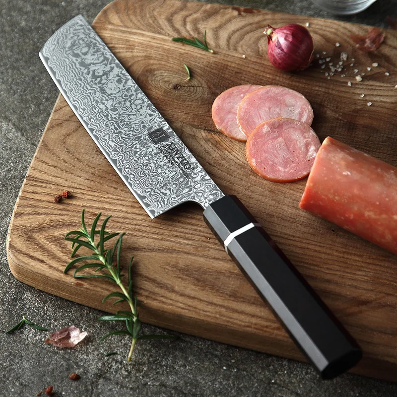 

XINZUO 7'' inch Nakiri Pro Knife Stainless Steel 67 Layer Damascus Steel Kitchen Knife New Kitchen Knife Brand Vegetable Knife