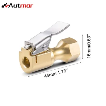 

2Pcs close Flow Straight Lock-On Air Chuck With Clip For Tire Inflator Pure Copper Chuck Type Gas Nozzle Auto Accessories