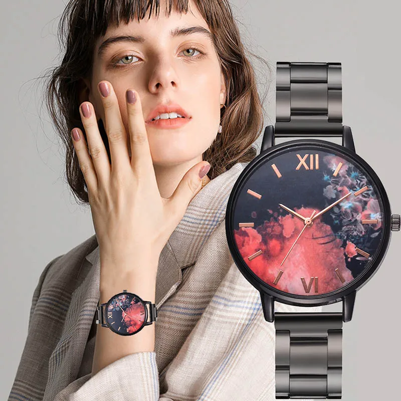 Шт. 1 шт. для женщин наручные кварцевые часы сплав ремешок Круглый циферблат Винтаж прочный для бизнес LL @ 17